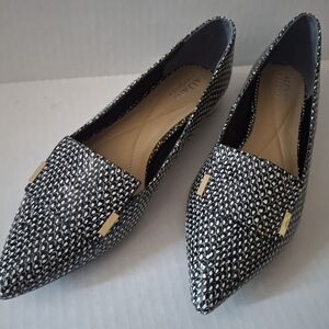 Alfani (Step N Flex) Black and White Patterned Loafers